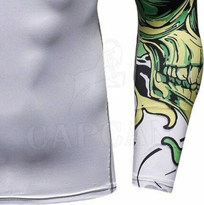 Rashguard personnalisé à manches longues pour homme (Spandex/Nylon) pour l'exercice en extérieur - Respirant, séchage rapide, marque privée Capcan - Product Image 5