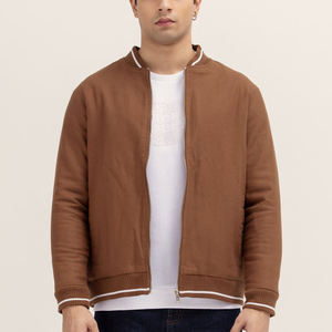 Veste universitaire en laine avec logo personnalisé de qualité supérieure pour hommes blouson bombardier à poches boutonnées Letterman College Baseball - Product Image 1