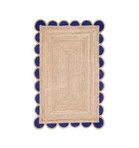 Vente en gros 100% ensemble de tapis tressés en jute tapis Dhurries tissés à la main ensembles de tapis de salon en coton de qualité supérieure pour la maison - Product Image 4