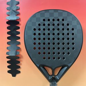 Protector para Raqueta de Pádel, Textura de Fibra de Carbono 3K, Marco Transparente de TPU, Cinta Protectora de Borde - Product Image 6