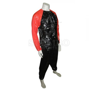 Fabricant pakistanais, nouveau style 2024, combinaisons de sauna, faible MOQ en stock, couleur unie, nylon/polyester, unisexe, couleurs et logo personnalisés - Product Image 3