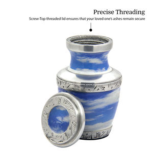 Urna Funeraria Moderna de Metal, Mini, de 50 ml, para Cenizas, Recuerdo, Regalo Conmemorativo - Product Image 4