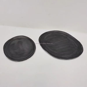 Grand plateau de service circulaire en aluminium plaqué or sans poignée-Idéal pour le service de petit-déjeuner à la maison et en cuisine - Product Image 3