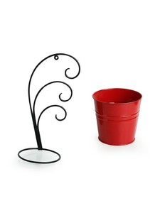 Haute qualité luxe Style métal suspendu intérieur noir jardinières décoratif balcon décors pour la maison Pots de fleurs et jardinières - Product Image 6