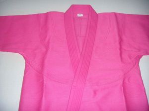 ชุดกิโมโนลายมุกสานสีชมพูสไตล์บราซิลเลียน Jitsu GI สำหรับทุกเพศสินค้าแบรนด์ Evi 780สามารถปรับแต่งได้ - Product Image 3