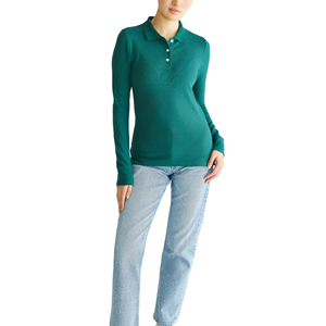 Custom Embroidery <b>Womens</b> <b>Polo</b> <b>Shirt</b> Moisture Wicking Athletic Golf Top High Quality Long Sleeve <b>Polo</b> <b>Shirts</b> - Product Image 1