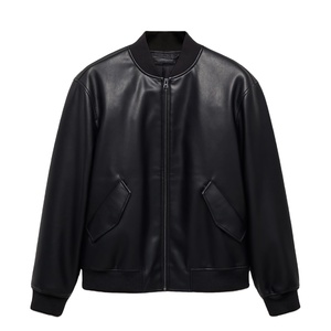 Latest New <b>Leather</b> <b>Jacket</b> Stylish Design Windproof Breathable Most Demanded Heavyweight Comfortable Zipper Up <b>Men</b> <b>Leather</b> <b>Jacket</b> - Product Image 1