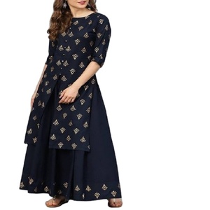 Kanya Fancy Garments Designer Anarkali Suits Trois Pièces Brodés en Satin et Lin pour Femmes, Tenue de Soirée, Vêtements Indiens et Pakistanais - Product Image 1