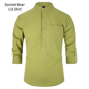 Mens Long Sleeve Shirt Casual Business Wear with Button Pocket Solid <b>Top</b> - Product Image 6