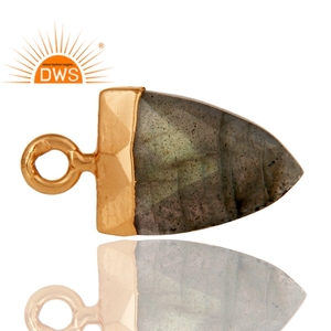 Último diseño hecho a mano 18K chapado en oro Natural labradorita colgante de piedras preciosas Demi joyería fina fabricante - Product Image 2