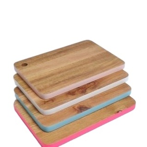 Wood & <b>Resin</b> Wholesale Production Wholesale Custom Natural Wooden <b>Pine</b> Beech Acacia Food Tea Serving Trays With Handles - Product Image 2