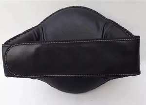 Protège-ventre MMA Muay Thai en cuir véritable noir - Product Image 2