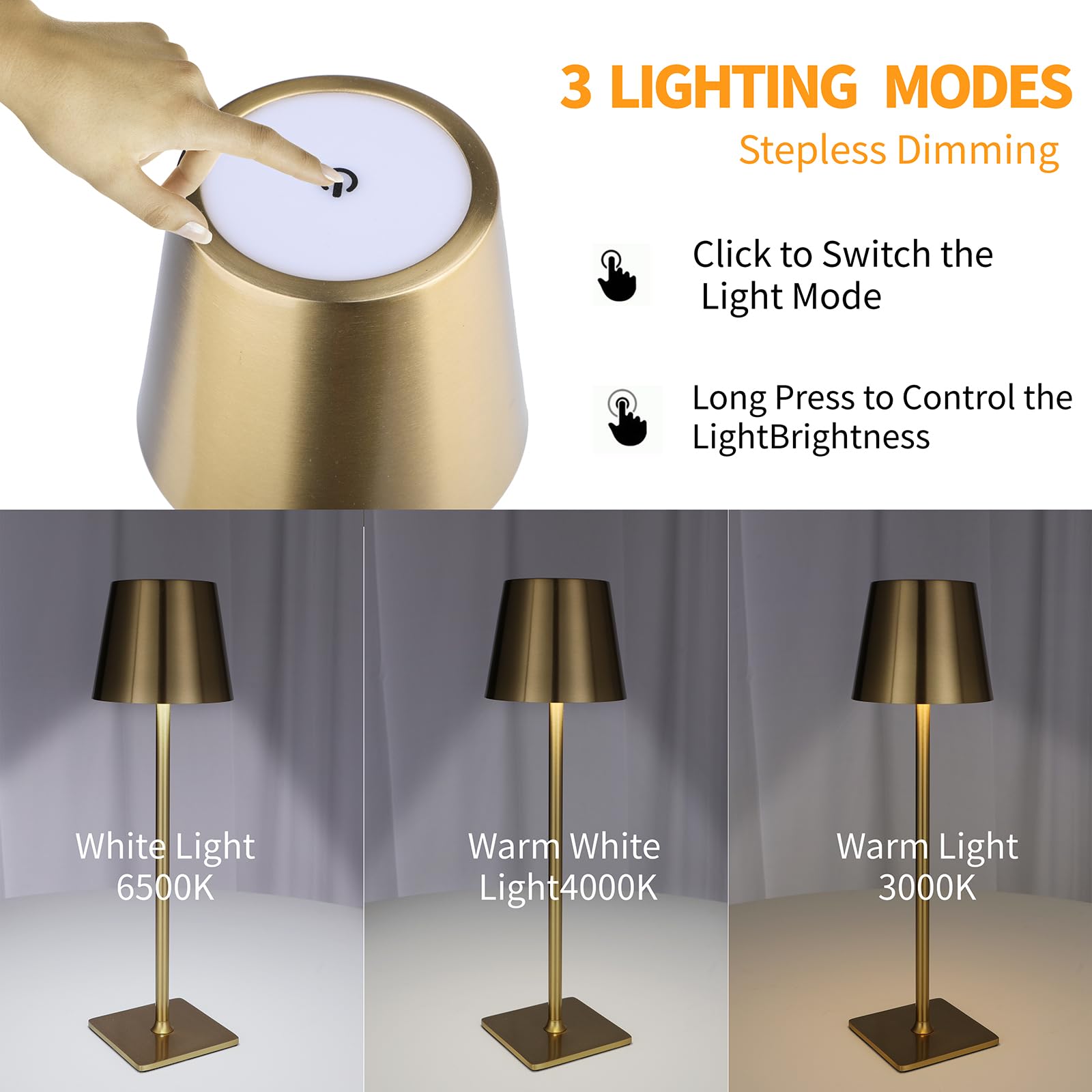 luxury cordless table lamp