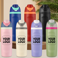 Bouteille d'eau isotherme en acier inoxydable à double paroi de 24 oz, sans BPA, pour le sport en extérieur, nouvelle arrivée 2026, vente en gros d'usine, personnalisable