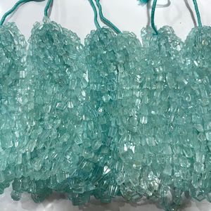 Cuentas Facetadas de Aguamarina Azul de Alta Calidad, de 6mm a 10mm, para la Elaboración de Joyería - Product Image 1