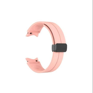 Bracelet de montre sport unisexe GL001 rose Galaxy, résistant à l'eau, en silicone souple et léger, durable, 20-22 mm, boucle magnétique en acier inoxydable - Product Image 1