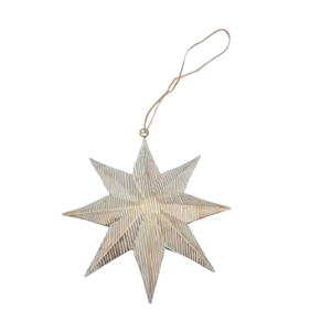Adornos colgantes de metal de la más alta calidad Decoración exclusiva para árbol de Navidad de Año Nuevo-Estrella de muñeco de nieve Precio al por mayor Bolas de Navidad - Product Image 1
