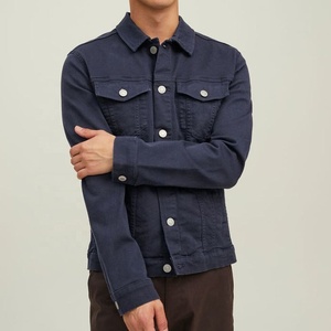 Veste en jean vente en gros manteau jean fantaisie en coton veste en jean abordable pour hommes prix d'usine - Product Image 2