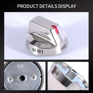 5 Pack Replacement Range Oven <b>Stove</b> Top Burner Control Dial Knob DG64-00473A Compatible Parts for Household Ovens - Product Image 4