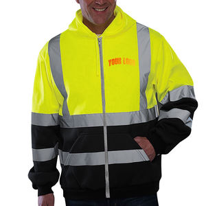 Direct Factory Wholesale High Visibility <b>Reflective</b> Safety Jacket Customizable Polyester <b>Material</b> with Logo Cheap Jacket - Product Image 1