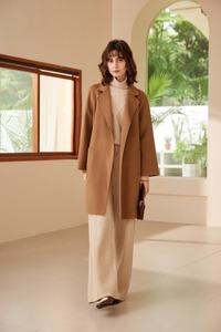 Cappotti in Cashmere di alta qualità eleganti di lusso invernale fatti a mano su misura lungo involucro di lana per le donne - Product Image 2