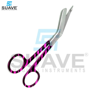 Ciseaux à bandage chirurgical en acier inoxydable poignée de couleur de qualité supérieure ciseaux à pansement de 3.5 pouces par SUAVE INSTRUMENTS SURGICAUX - Product Image 4