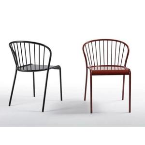 เก้าอี้โลหะดีไซน์ทันสมัยวัสดุอุตสาหกรรมที่มีความแข็งแรงสูงเส้นโค้งเรียบและมีเสน่ห์ทางศิลปะที่ทันสมัย - Product Image 2