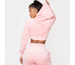 Wholesale High Quality Crop <b>Top</b> Tracksuits Women Customizable Own Logo Design Fitness Style Fitness <b>Winter</b> XS Half Knitted - Product Image 3