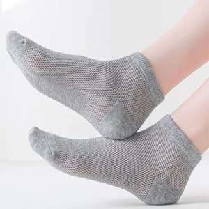 Calcetines Unisex de malla fina de verano, calcetines cortos de algodón transpirable, calcetines divertidos simples de Color sólido bonitos de viaje, venta al por mayor de moda - Product Image 2