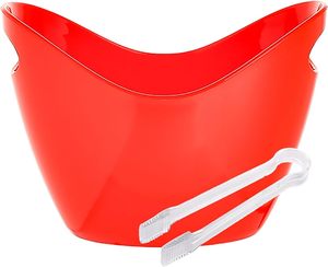 Cubeta de Hielo de Plástico Roja de 5 Litros, Sostenible, Duradera, Ligera y Portátil para Fiestas, Bebidas, Cócteles, Cerveza y Whisky - Product Image 3