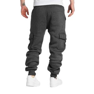 Autumn Winter Warm Motorcycle Jogger Corduroy Pants <b>Men</b> Tech Fleece Sweatpants Casual Harem Pants Male <b>Sport</b> Thermal <b>Trousers</b> - Product Image 5