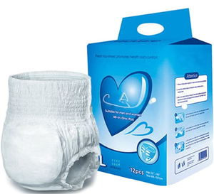 Culottes d'incontinence jetables à taille élastique <span class=keywords><strong>pour</strong></span> adultes avec une forte absorption et une protection anti-<span class=keywords><strong>fuite</strong></span> 3D <span class=keywords><strong>pour</strong></span> hommes et femmes - Product Image 1
