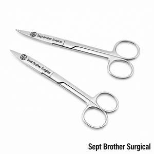 Ciseaux chirurgicaux incurvés en acier inoxydable, ciseaux médicaux pour interventions chirurgicales, Sept Brother Surgical - Product Image 1