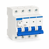 Disjoncteur miniature CHINT NXB-63 1P, cuivre, capacité de coupure 6kA, rail DIN, disjoncteur modulaire, protection contre les surcharges et les courts-circuits