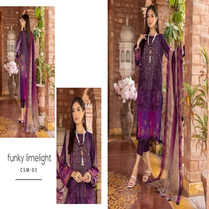 Venta de 2024 trajes de marca paquistaníes originales OF Charizma vol Swiss ropa india y paquistaní elegante y hermosa al por mayor - Product Image 2
