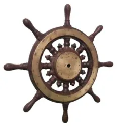 Volant de bateau en bois écologique de qualité supérieure, décoration intérieure, design moderne, montage mural - Product Image 3