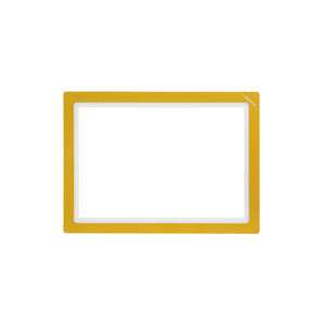 Magnetic Window Document Holder, Cornice DIN A4 Orizzontale, Giallo, 10 pz / Confezione.- KAN-MWR-A4Q-04 - Product Image 1