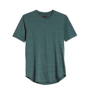 Spandex poliéster Regular Fit cuello redondo Camiseta hombres Casual Slim Fit manga larga/corta Camisetas cuello redondo - Product Image 6