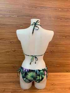 Conjunto de Bikini personalizado de cintura alta para mujer, trajes de baño con correas y decoraciones de diamantes de imitación y apliques, traje de baño personalizado - Product Image 3
