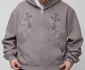 Sudadera con capucha de algodón 100% de la mejor calidad, ropa de calle para hombre, Sudadera con capucha para hombre de gran tamaño - Product Image 3