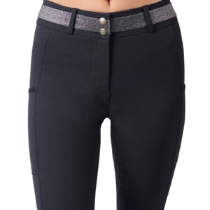 Culotte d'équitation personnalisée en gros pantalon de compétition avec patch au genou culotte d'équitation technique pour femmes hommes et enfants - Product Image 1