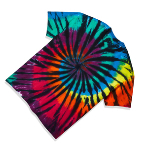 Camiseta 100% de algodón con Logo personalizado para hombre y mujer, camisa Unisex con tinte de corbata suave multicolor, a la venta - Product Image 2