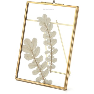 Living Room Tabletop Decorative Love <b>Print</b> Brass & Glass Photo <b>Frame</b> Art Posters Wall Mounted Glass Picture <b>Frame</b> - Product Image 4