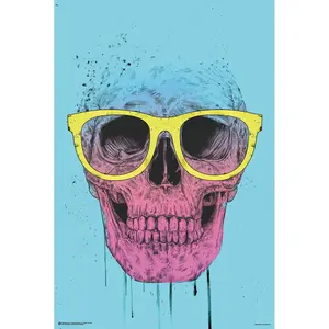Póster de Pared con Diseño de Calavera Pop Art - Product Image 1