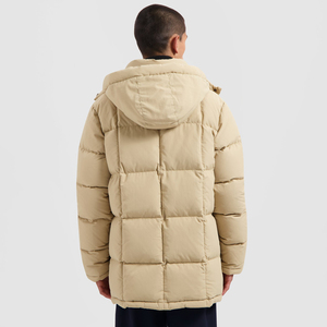 Manteau d'hiver vintage pour hommes, veste en duvet à col montant épais et rembourré, doudoune à bulles chaude avec service OEM - Product Image 6