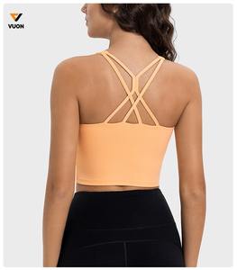 Soutien-gorge de sport sans coutures pour femmes de haute qualité avec logo personnalisé Soutien-gorge de sport licou pour entraînement de gymnastique pour femmes - Product Image 2