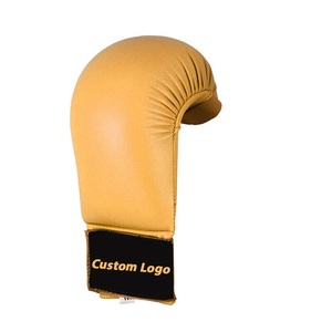 Manoplas de entrenamiento de Karate con diseño de logotipo personalizado de calidad superior Goma ligera para boxeo y manoplas hechas a mano de Karate - Product Image 2