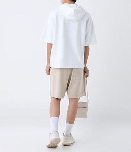 100% algodón 500 Gsm personalizado impreso Logo Drop Shoulder Flock bordado sudadera para invierno peso pesado sudaderas con capucha en blanco - Product Image 6