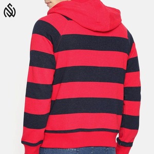 Vente en gros de sweat à capuche en coton avec fermeture à glissière OEM Streetwear fermeture à glissière pour hommes coupe surdimensionnée avec logo fournisseur d'usine du Pakistan - Product Image 3