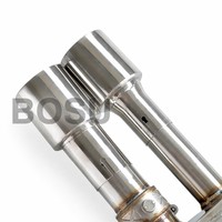Échappement arrière à haut débit avec quatre sorties pour BMW M3 E90 E92 E93 V8 4.0L 2008-2013, silencieux sport en acier inoxydable